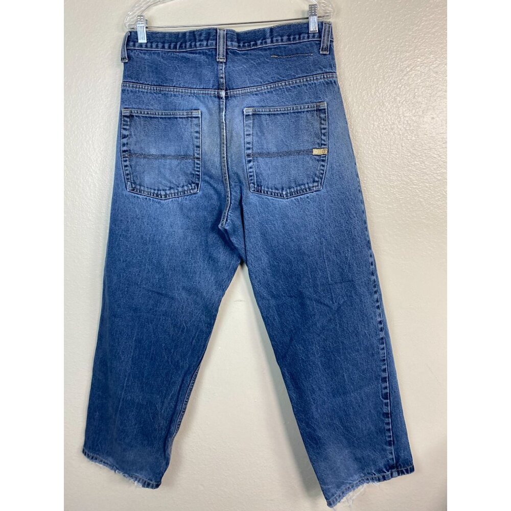Vintage Southpole Mens Baggy Blue Denim Jeans Size 36 x 29" Grunge Skater Y2K